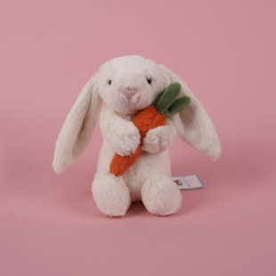 JELLYCAT正品 害羞怀抱胡萝卜邦尼兔兔子毛绒公仔玩偶可爱儿童玩具
