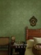 美式 复古墨绿花纹卧室墙纸法式 客厅酒店背景墙酒红色墙布民宿壁布