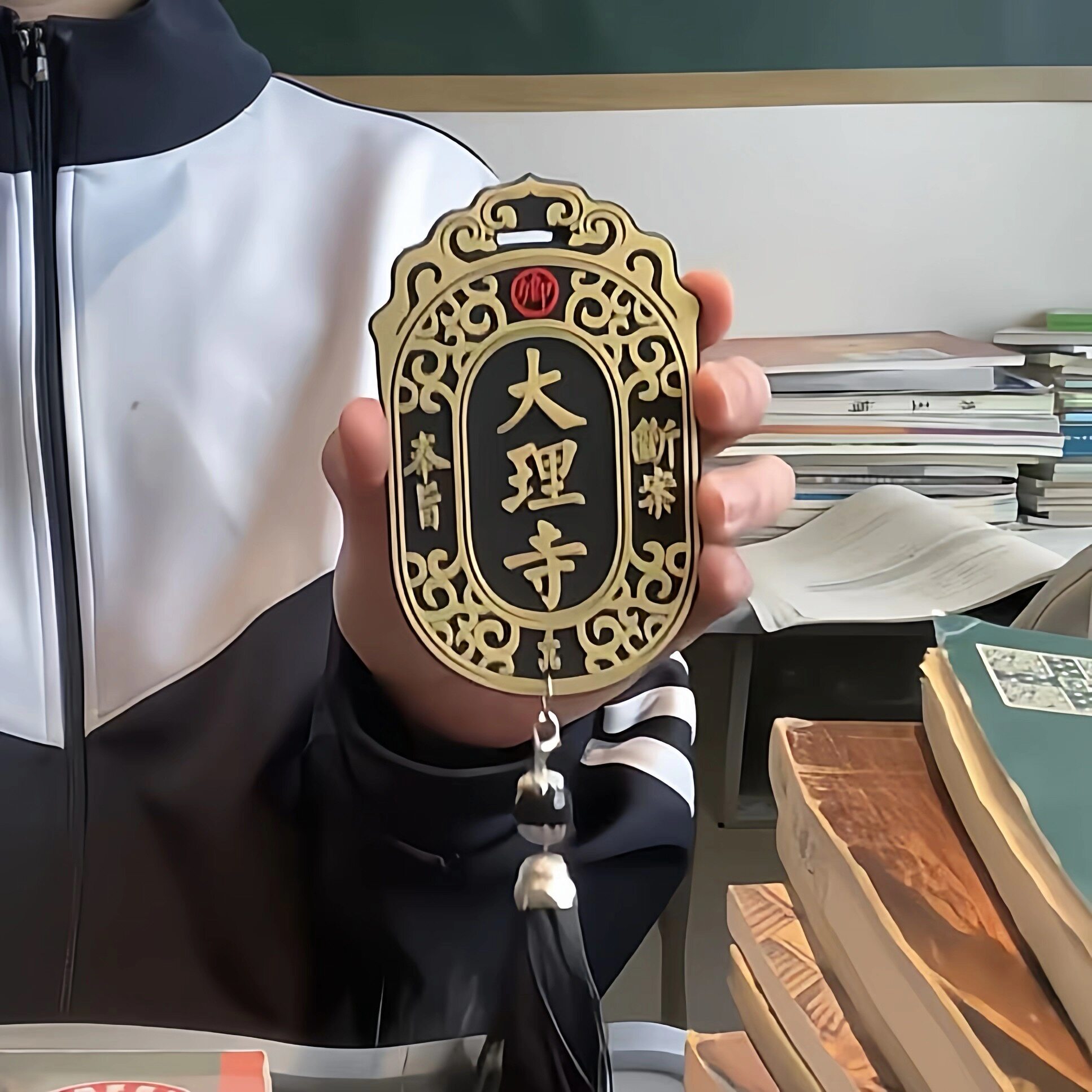 大理寺令牌卡套创意奉旨断案硅胶软壳饭卡套超抽象古风学生证件套
