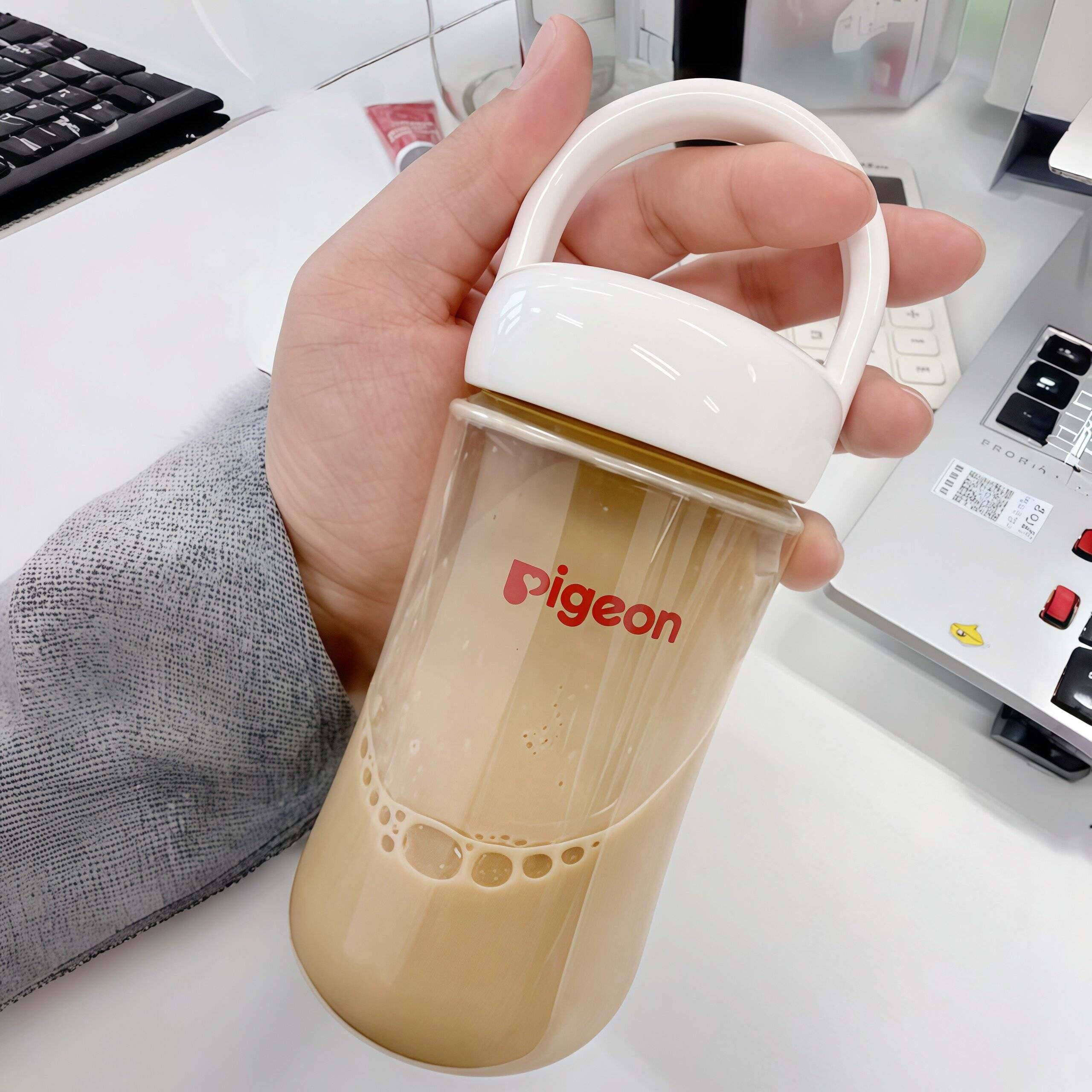 【奶瓶再利用】适用于贝亲奶瓶改造盖咖啡杯直饮杯吸管随手杯