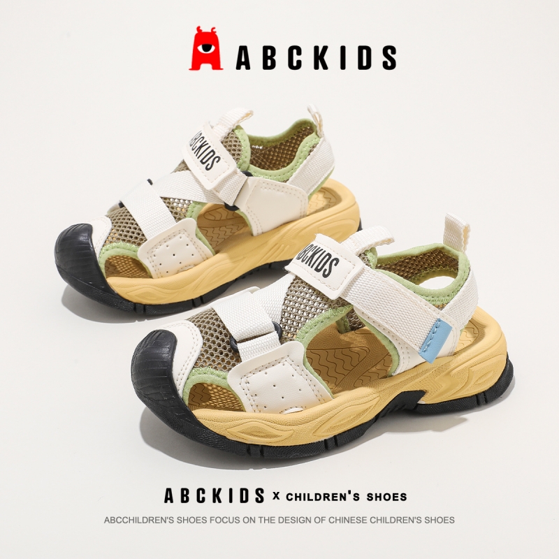 ABCkids童鞋男童凉鞋2025夏季新款女童包头凉鞋儿童运动沙滩鞋子