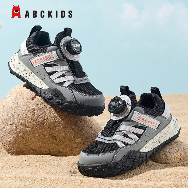 ABCkids童鞋女童运动鞋秋季软底网面鞋子2025新款轻便儿童跑步鞋