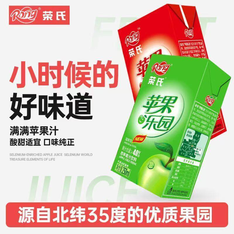 荣氏青苹果汁果味饮料24盒装