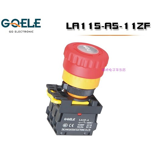 高桥带灯急停钮LA115-A5-01ZFD