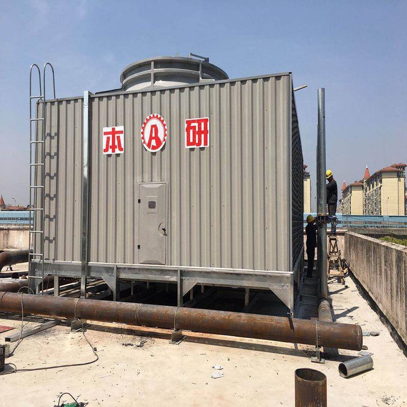 方形横流冷却塔B型皮带减速器，保养方便简洁封闭式密闭式