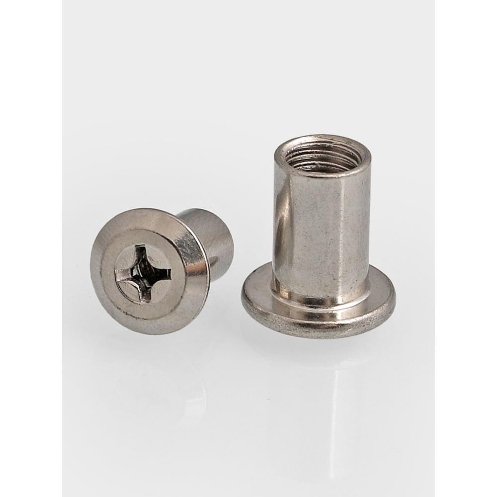 6mmM8十字通孔夹板螺母对接螺帽锁紧螺母合板螺母家具T型平板螺母