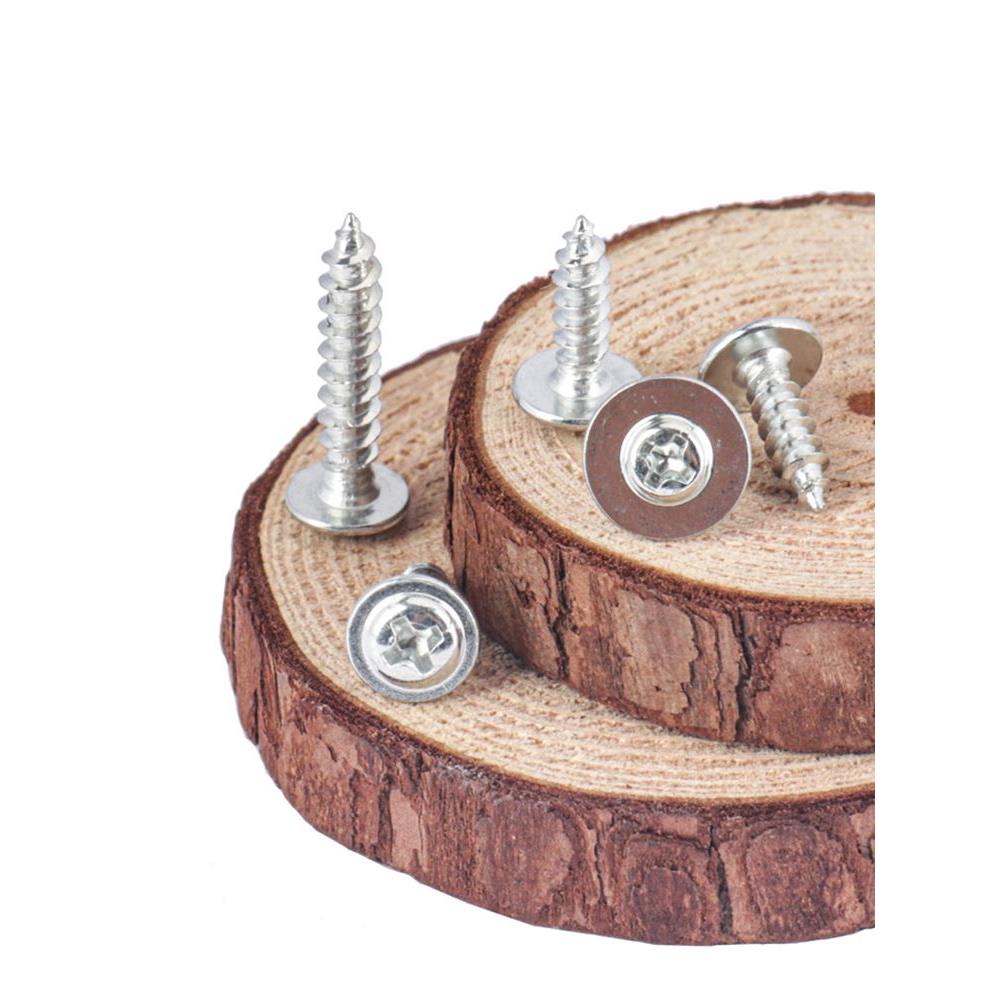 坚奕PWA加硬镀白锌十字圆头带垫自攻螺丝大介子自攻螺钉M2M3M4M5