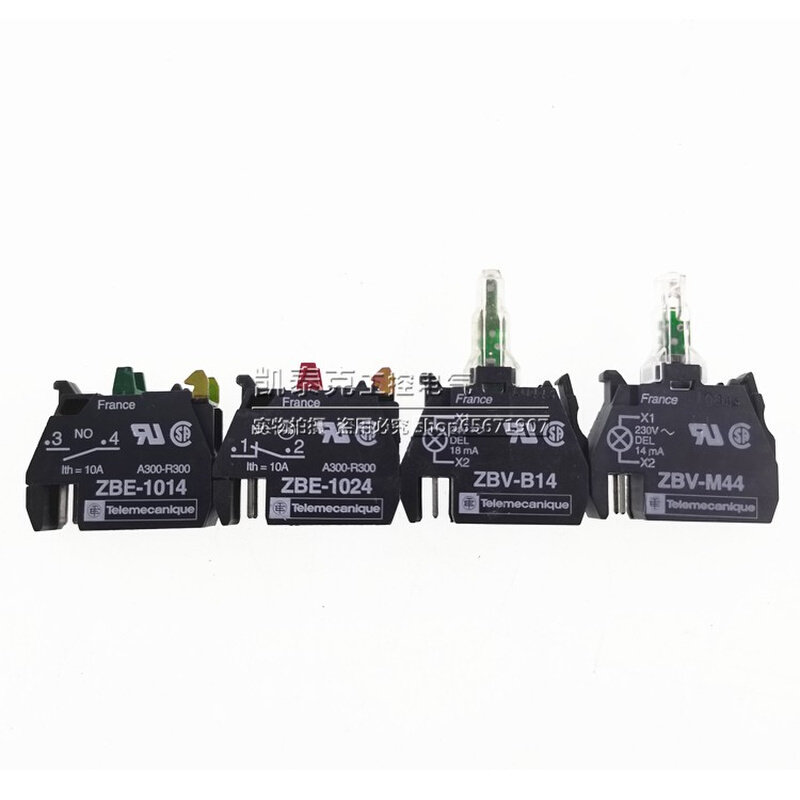 。施耐德按钮指示灯座触点模块ZBV-B14 ZBV-M44 ZBE-1014 ZBE-102