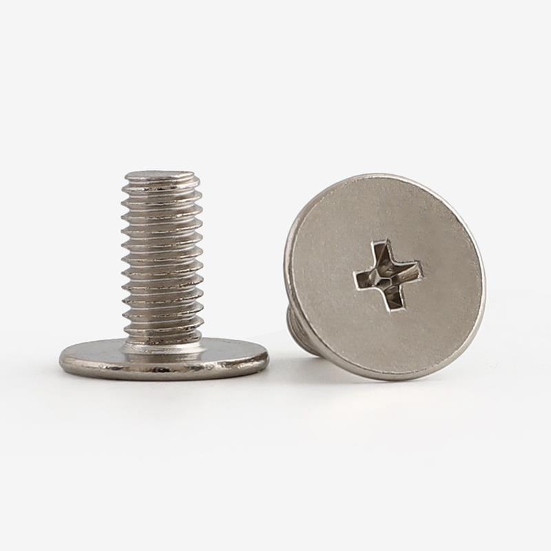 镀镍大平头螺丝扁平头十字螺钉大薄头大帽非标螺栓M1.6M2M3M4M5M6