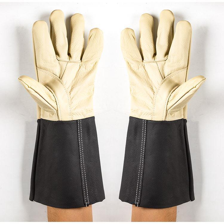 5双 长款头层牛皮电焊手套焊工耐磨防烫加厚隔热焊接劳保手套