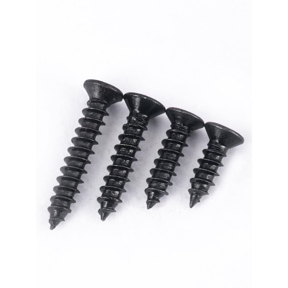 坚奕KA碳钢黑色十字平头自攻螺丝加硬沉头螺钉木螺丝M1M2M3M4M5M6