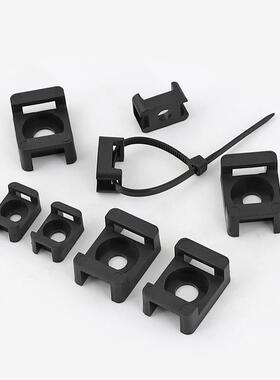 马鞍型扎带固定座卡扣电缆理线器线卡电线整理收纳塑料卡子HC-1/2