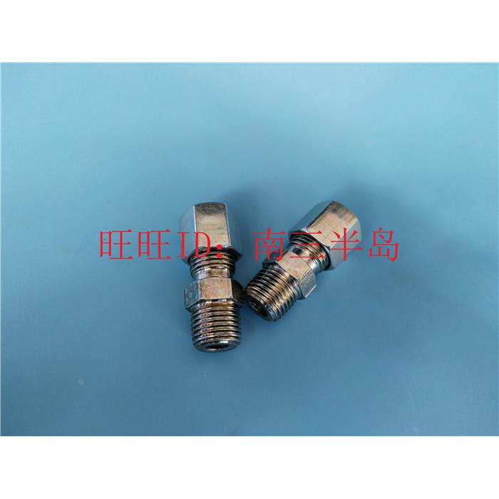 不锈钢接头 不锈钢卡套接头 卡套接头钢接头ZG1/8-φ6油管接头