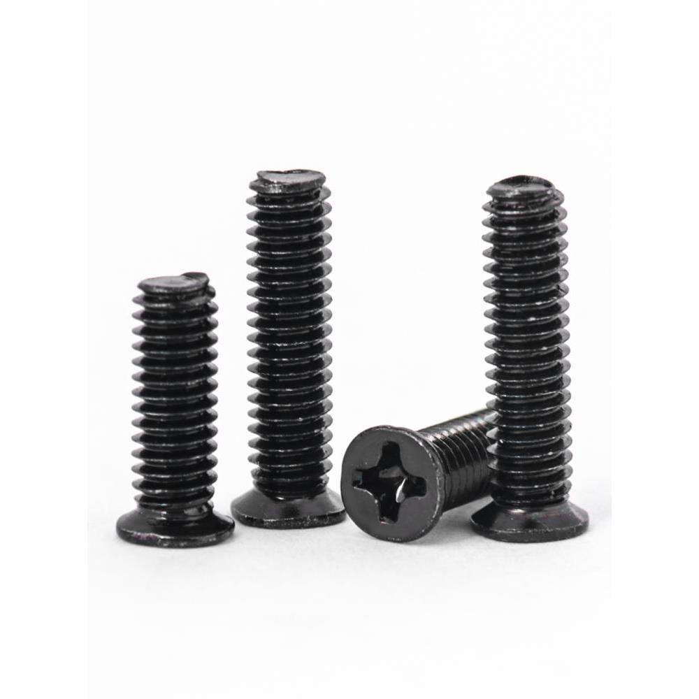 黑色小头小沉头螺丝碳钢十字薄沉头螺钉M2M3M4*3x4x5x6x8x10x12mm