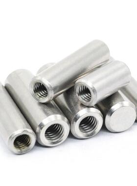 10 12mm 304不锈钢圆柱销内螺纹销轴销钉牙M6*x16x20x25x35x60x80