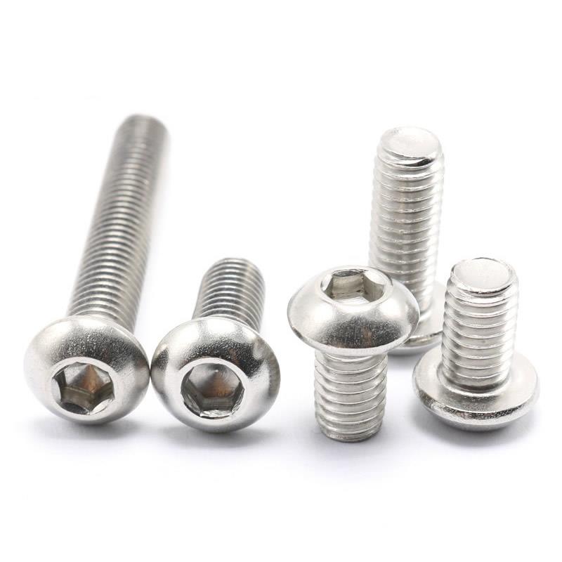 M5M6不锈钢316大扁头内六角螺丝圆头螺栓*8x12x16x25x50x80x100mm