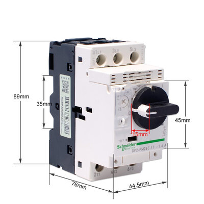 。正品GV2-PM02C施耐德2.5-4A热磁式电动机断路器4-6.3旋钮控制PM