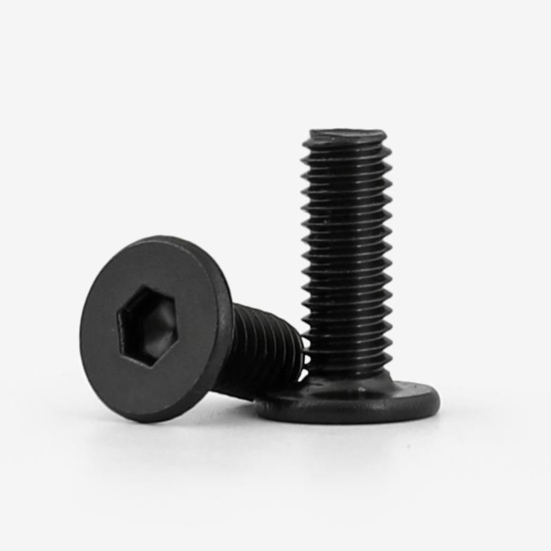M2.5M3M4M6黑色316不锈钢超薄扁平头内六角螺丝钉CM大平头机螺钉