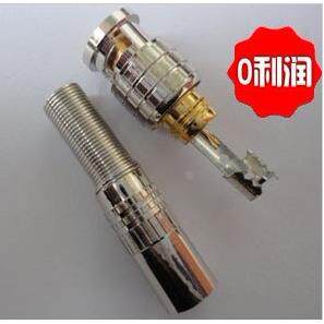 监控视频接头/监控美式BNC接头/监控摄像机Q9接头/纯铜触芯q9现货