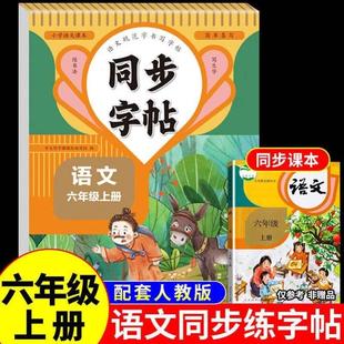 课本生字华夏万卷 六年级上册语文同步字帖小学语文练字帖人教版