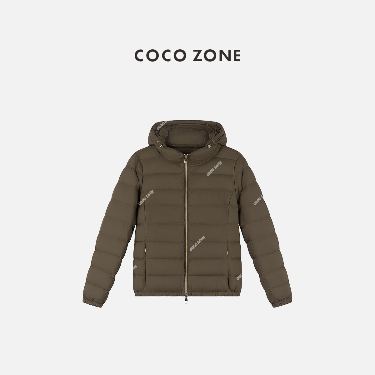 COCO ZONE 刘一一 90鹅绒秋冬连帽女士通勤风保暖羽绒服CC2C1805