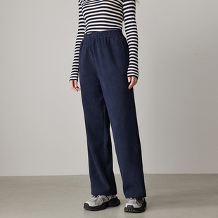 女小个子早秋外穿纯色阔腿直筒裤 COCO 设计感休闲裤 刘11 ZONE