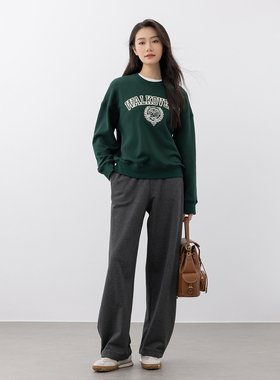 COCO ZONE 刘11“镰刀卫裤”修饰腿型艺术感休闲裤 CD2A1585