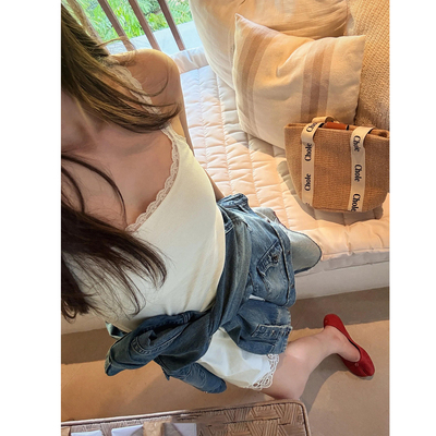 COCO ZONE 刘 一一 灵魂伴侣“蕾丝小吊带”26早春吊带 CF1A0176