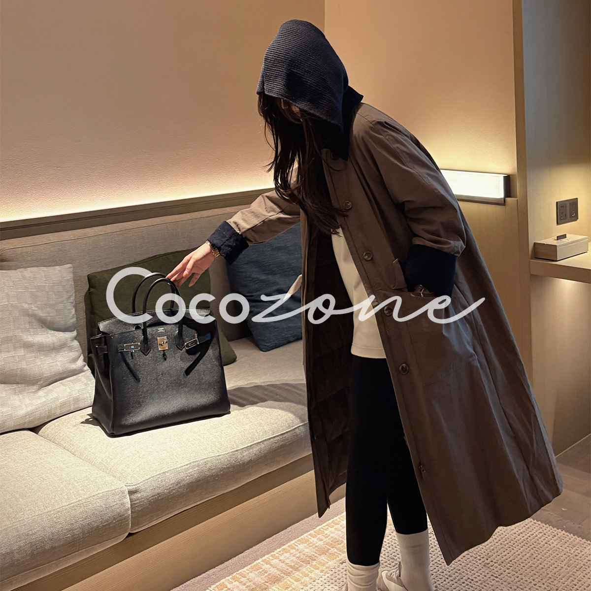 COCO ZONE 刘 一一 “收藏家”90白鹅绒单排扣鹅绒服 CD2A3168
