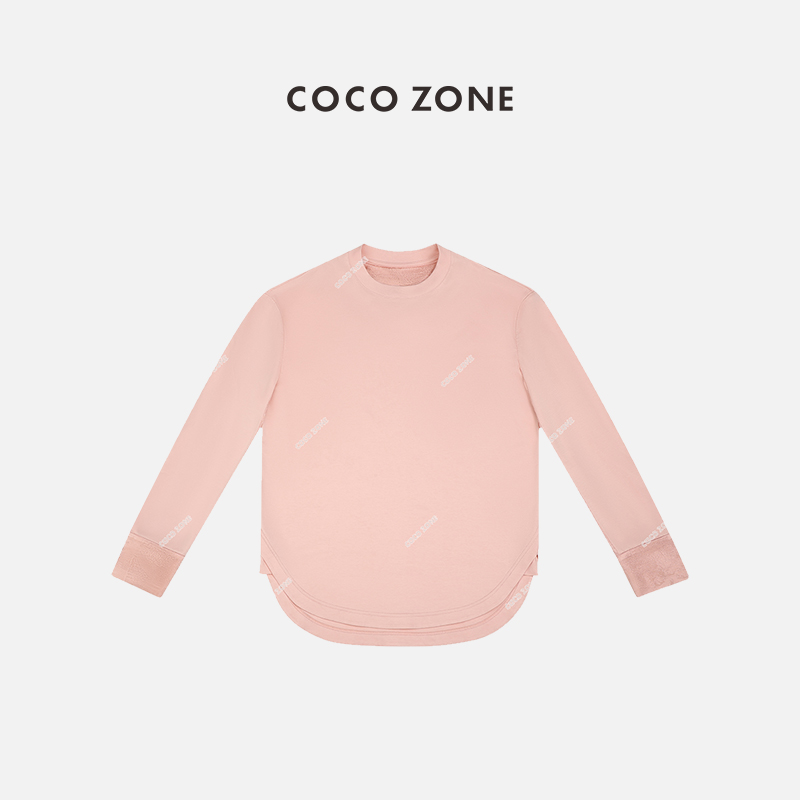 COCOZONE纯色宽松套头T恤
