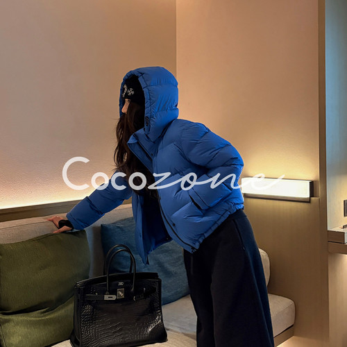 COCO ZONE 刘 一一 “冬日限定”95白鹅绒连帽拉链鹅绒服CD2A3194