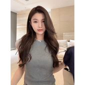 显瘦圆领套头短袖 COCO T恤上衣女 2026春夏新款 修身 ZONE 刘11