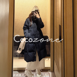 冰川 COCO 一一 刘 90白鹅绒撞色翻领鹅绒服CD2A2863 ZONE