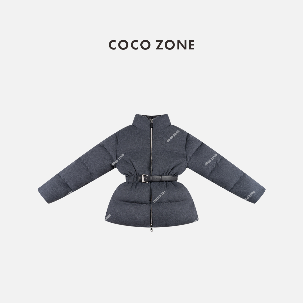 COCO ZONE 刘一一 90鹅绒立领高级感收腰羽绒服CC2D2501