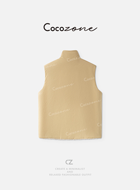 COCO ZONE 刘一一【绵羊毛混纺】双面穿户外出行马甲 CD1A1313