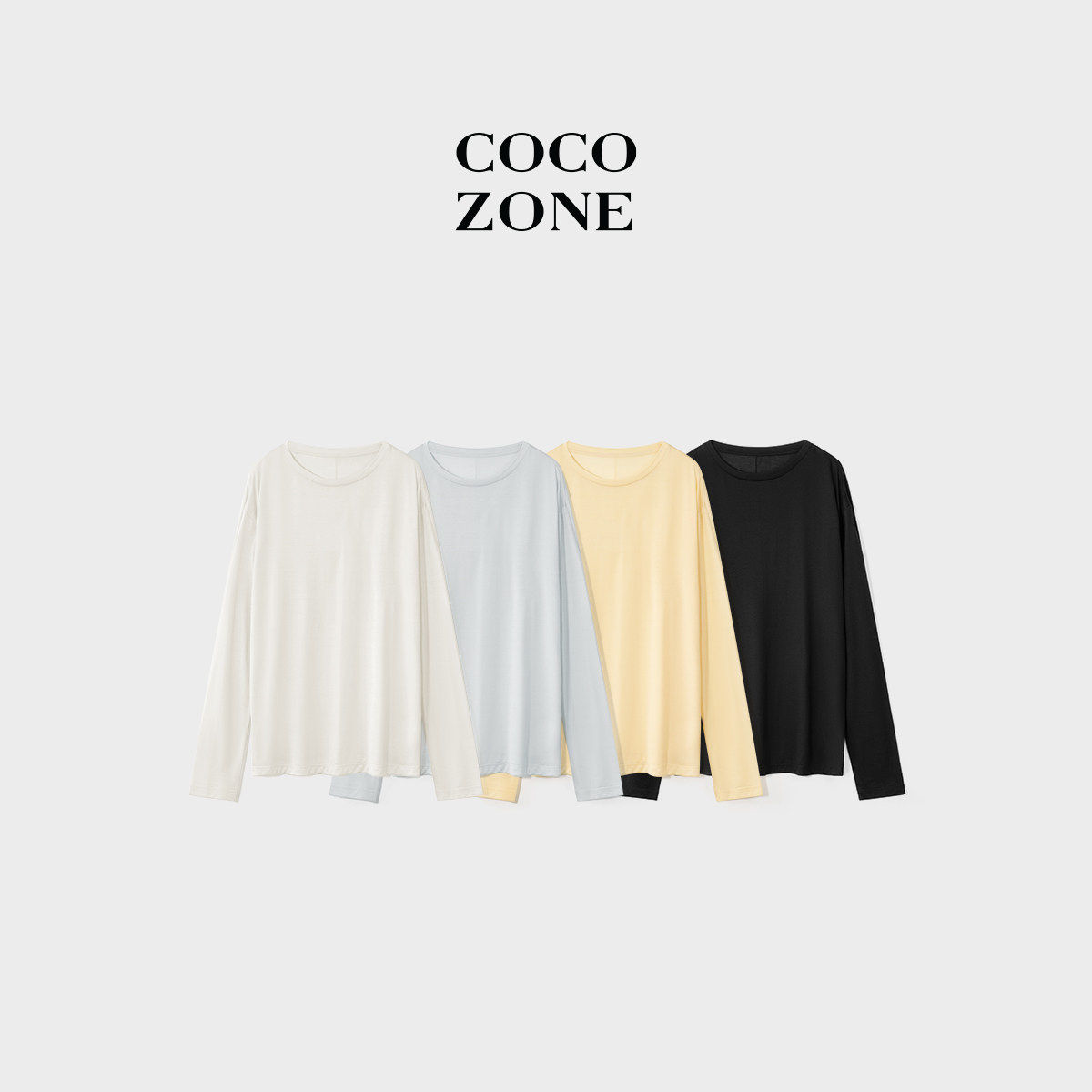 COCO ZONE刘一一启程邂逅【莱赛尔混纺】26夏款长袖T恤CF2B0970