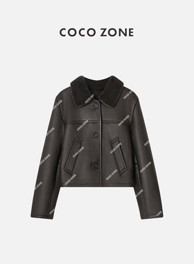 刘一一&COCO ZONE  2025美拉德高级感秋冬皮毛一体保暖外套皮草