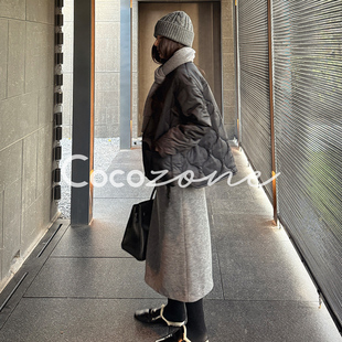 ZONE H型纯色系带半身裙 刘 羊毛混纺 CD1A1733 一一 COCO