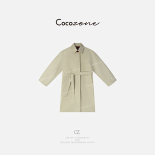COCO ZONE 刘11“威尔士”春季高级单排扣长款外套ACD1A00200