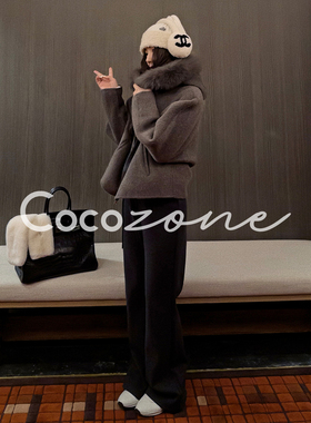 COCO ZONE 刘 一一 “冬时令”绵羊毛混羊驼毛毛呢外套CD2A3163