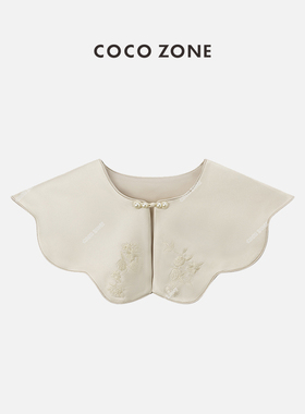 COCO ZONE2024春季新中式刺绣精致百搭款云肩时尚披肩CC1A0483