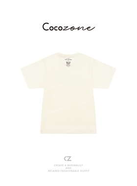 COCO ZONE 刘一一【100棉】圆领短袖简约通勤风T恤CD1A1005