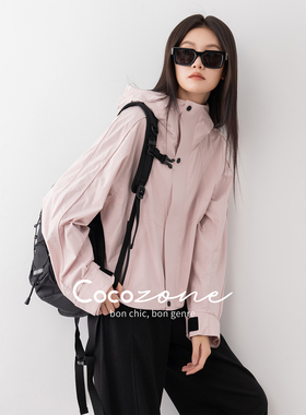 COCOZONE刘11菲奥娜2026春装新款户外运动休闲宽松夹克外套女