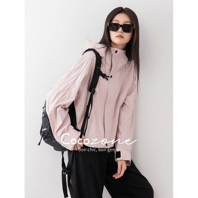 COCOZONE刘11菲奥娜2026春装新款户外运动休闲宽松夹克外套女