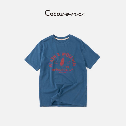 COCO ZONE刘一一【100棉】26夏款字母印花短袖T恤CF1A0194