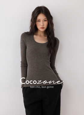 COCO ZONE 刘11 U领高领毛织上衣 CD2A1777/CD2A1778