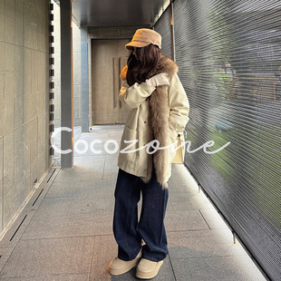 雪狐派克 COCO 一一 刘 90鹅绒莱赛尔混纺鹅绒服CD2A2941 ZONE