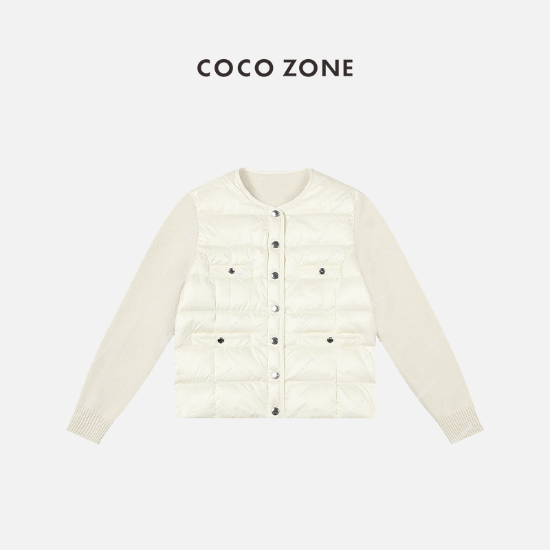 COCOZONE90鹅绒小香风羽绒服