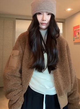 COCO ZONE 刘11 “凛冬外套”老钱风拉链立领复古外套CD1A1433