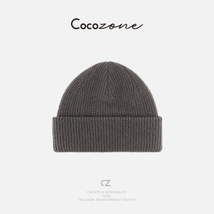 ZONE 圆顶纯色针织帽子 刘 100羊毛 CD2A2679 一一 COCO